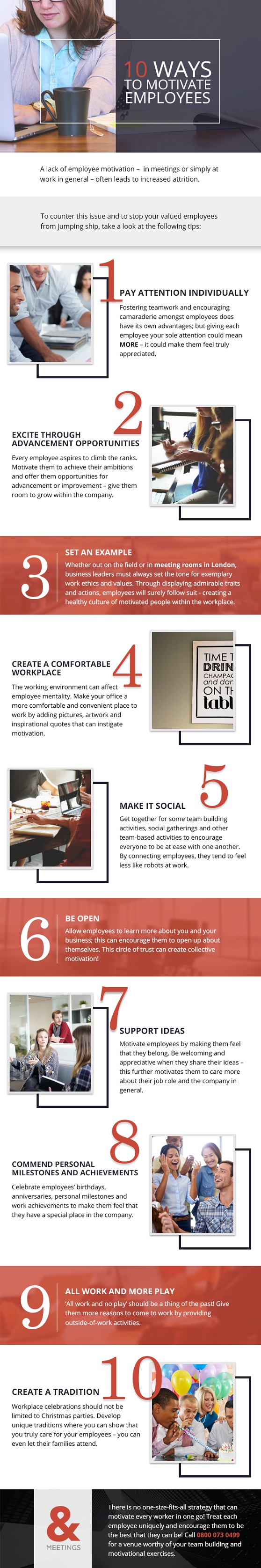 10 ways to motivate employees