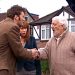 Bernard Cribbins as Wilfred Mott in Dr Who with David Tennant and Catherine Tate