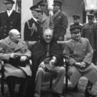 Meeting of Winston Churchill, Roosevelt and Stalin